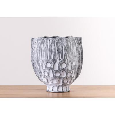 Perch and Parrow Ares Grey Cloud Vase, Large