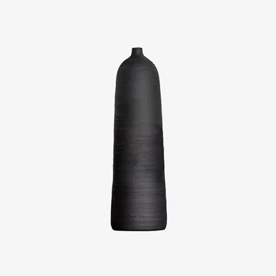 Perch and Parrow Elmhurst Vase in Black Large