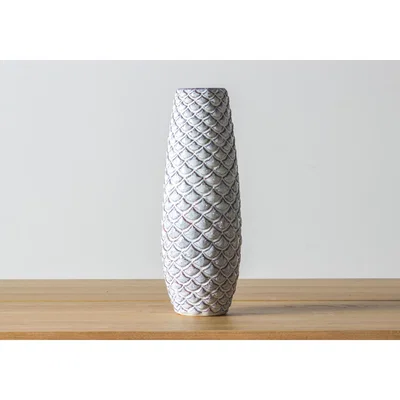 Perch and Parrow Tetra Fish Scale Patterned Vase, Large