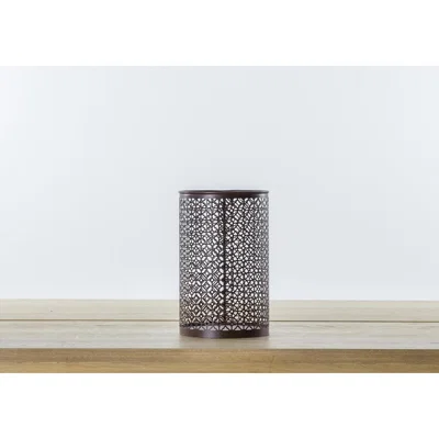 Perch and Parrow Ambre Hurricane Vase in Bronze