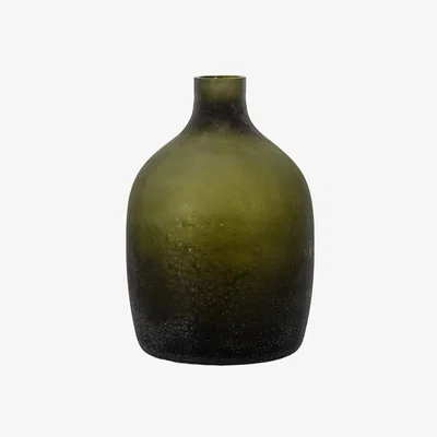 Perch and Parrow Mudlark Vase in Antique Green - Small