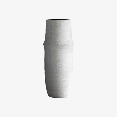 Perch and Parrow Warren Vase in White Medium