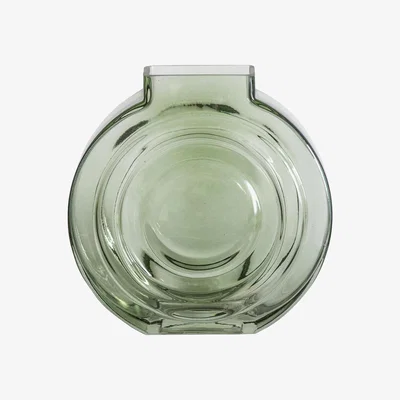Perch and Parrow Oxley Green Round Vase