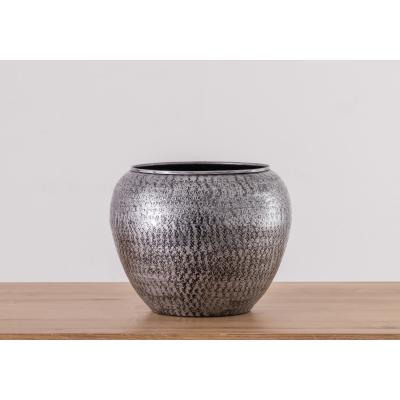 Perch and Parrow Amoli Antiqued Silver Planter