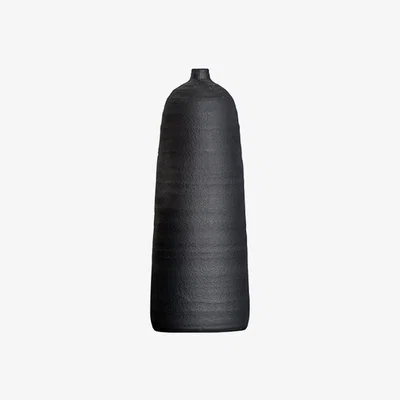 Perch and Parrow Elmhurst Vase in Black Small