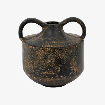 Perch and Parrow Cairo Metal Vase, Medium