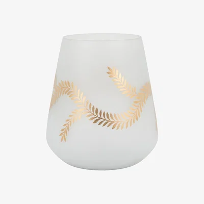 Perch and Parrow Mercier Golden Frosted Vase, Large