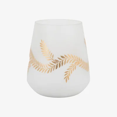 Perch and Parrow Mercier Golden Frosted Vase, Medium