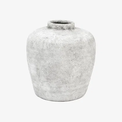 Perch and Parrow Tierra Ceramic Urn Vase, Medium