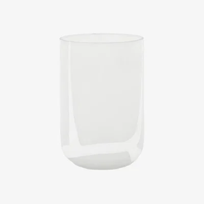Perch and Parrow Amara Handblown Glass Swirl Vase, Medium