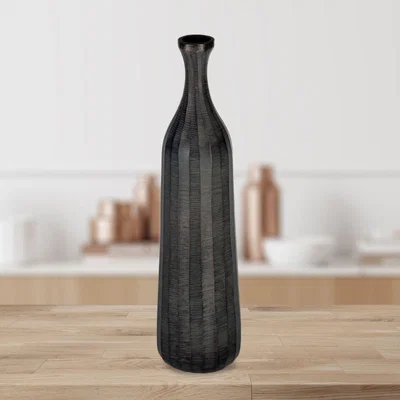 Pagazzi Dark Grey Bottle Vase 370 x 95mm