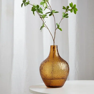 Pagazzi Ankara Amber Glass Vase
