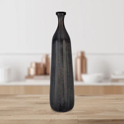 Pagazzi Dark Grey Bottle Vase 530 x 140mm