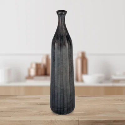 Pagazzi Dark Grey Bottle Vase 450 x 115mm