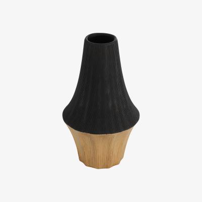 Pagazzi Sual Black and Bronze Large Vase
