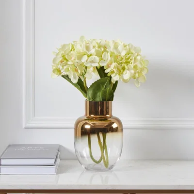Pagazzi Siranana Gold and Glass Vase