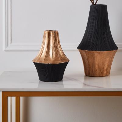 Pagazzi Sual Black and Bronze Small Vase