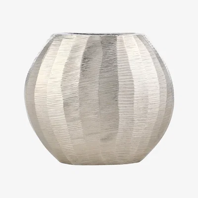 Pagazzi Abucay Small Silver Oval Vase