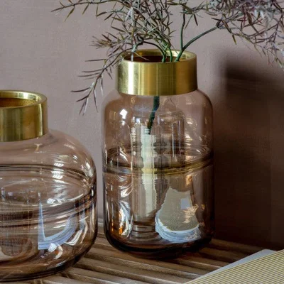 Pagazzi MONZA VASE AMBER LUSTRE SMALL