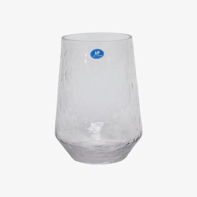 The Range Glass Dimple Vase - 20.5cm - Clear