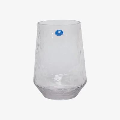 The Range Glass Dimple Vase - 20.5cm - Clear