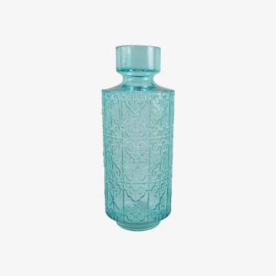 The Range Premium Luxury Glass Vase - Green / 40cm / 16cm