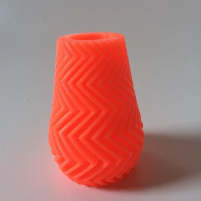 The Range Zigzag Vase 6cm Grey - Orange