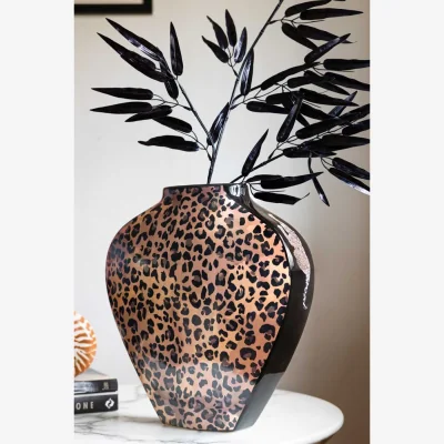 Rockett St George Leopard Print Vase