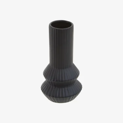 The Range Calla Medium Speckle Effect Glass Vase - Dolomite 100%