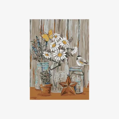 The Range Daisy Vase Starfish Diamond Painting Kit - Multi