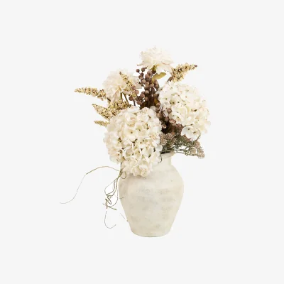 The Range Faux Hydrangea Arrangement in Ceramic Vase