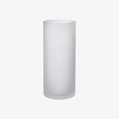 The Range Frosted Glass Cylinder Vase - H30 x W12cm / 600g