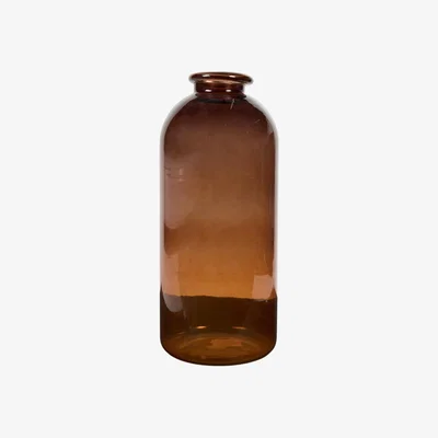 The Range Amber Large Vase - Brown