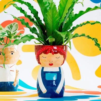 The Range Libby Ceramic Vase - Mulitcolour
