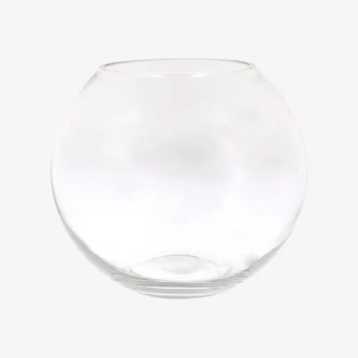 The Range Spherical Shaped Glass Vase - Clear