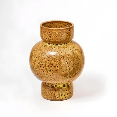 The Range Chiara Small Blue Sand Effect Vase - Stoneware 100%