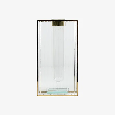 The Range Gold Metal Stem Vase - Gold