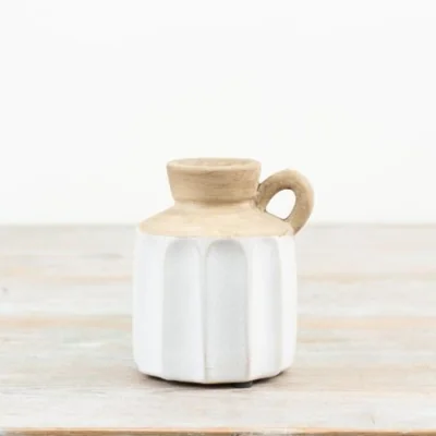 The Range Natural Tones Melia Vase - Sand beige