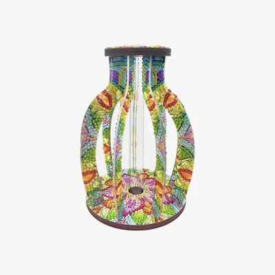 The Range Green Colourful Diamond Painting Vase - Multi