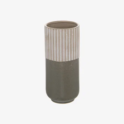 The Range Mason Collection Ceramic Tall Straight Vase - Grey