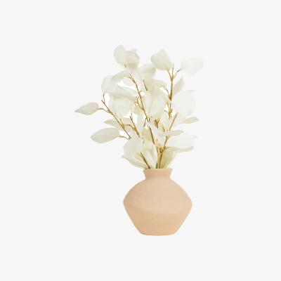 The Range Bleached Eucalyptus Vase Arrangement - Pink and White