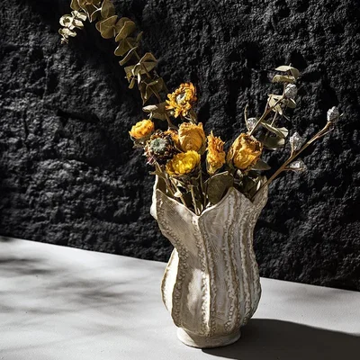 The Range Small Nordic Ceramic Flower Vase - White