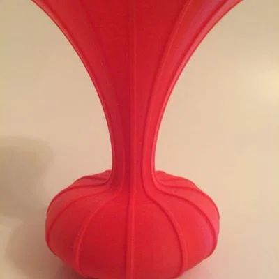 The Range Bulbous Vase  - Red