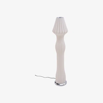 The Range Novelty Vase-Shaped Floor Lamp Chrome Base - White