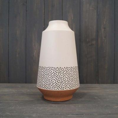 The Range Dotty Scandi Vase  - White
