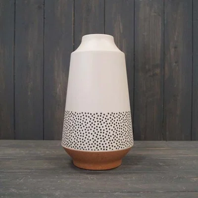 The Range Dotty Scandi Vase  - White