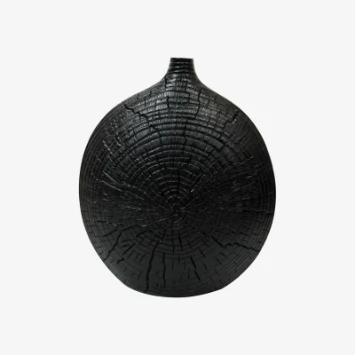 The Range Vanity Living Polyresin Decor Vase - Black / 26.5cm