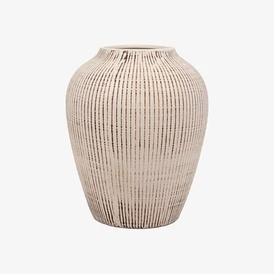 The Range Ava Textured Vase - White