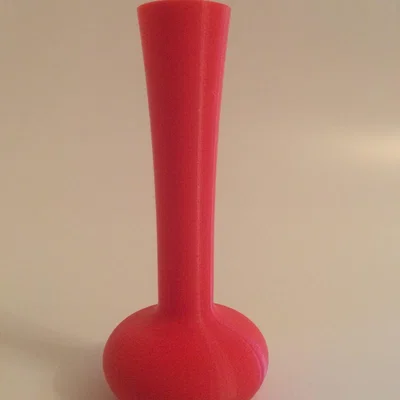 The Range 3D Printed Slimline Vase - Red