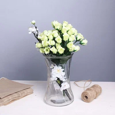 The Range Glass Curling Wave Vase - Clear